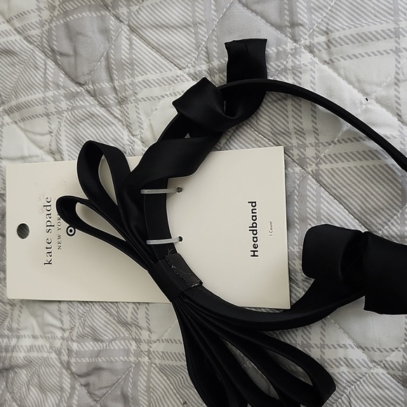 Kate Spade Limited Edition Black Bow Headband - Picture 2 of 2